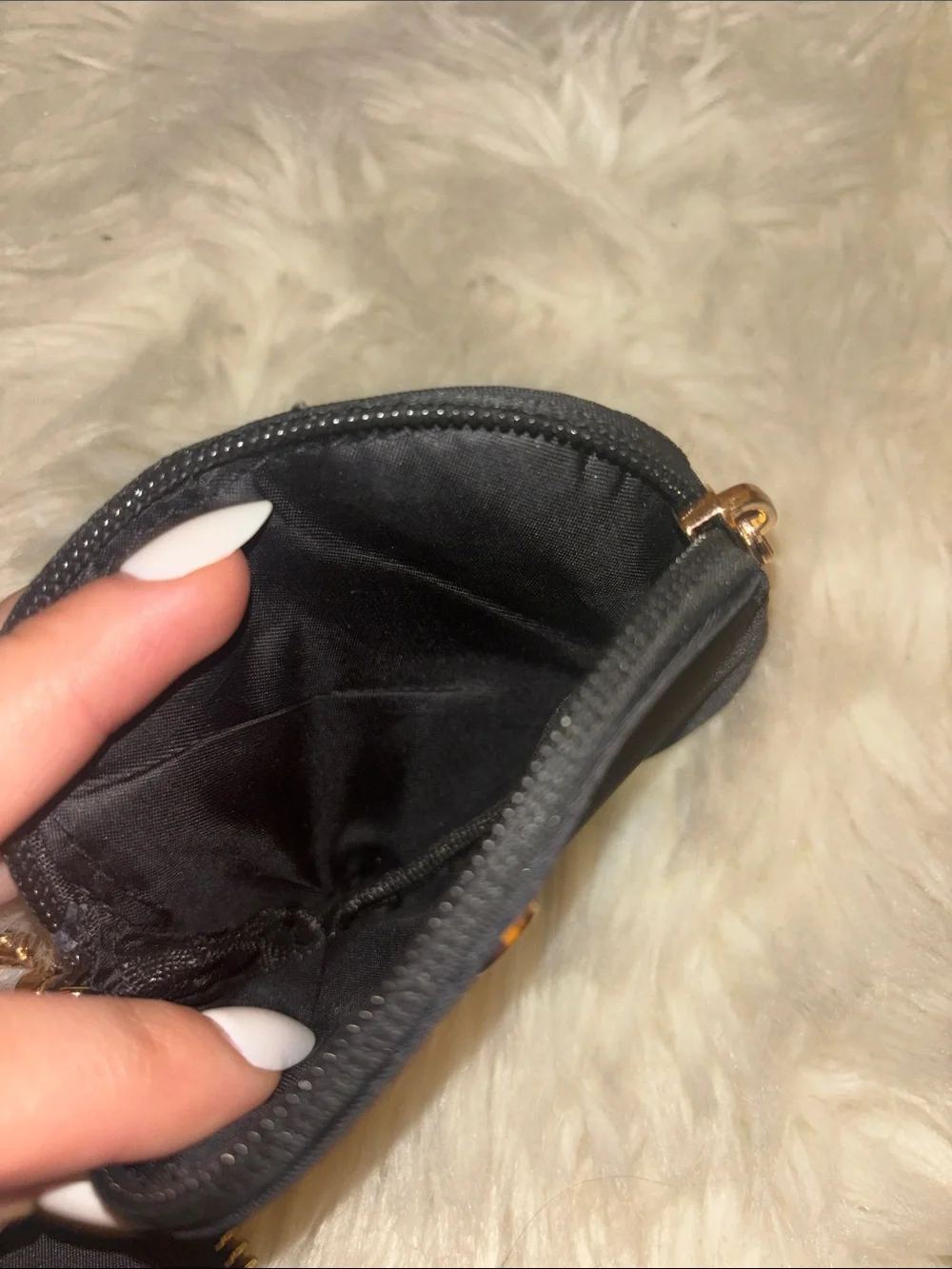 lululemon athletica Black and Gold Key & Card Holder Wristlet